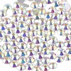 image:imageBeadsland 2880pcs Flat Back Crystal Rhinestones Round Gems for Nail Art and Craft Glue FixAquamarine ABSS102729mmCrystal AB