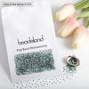 image:imageBeadsland 2880pcs Flat Back Crystal Rhinestones Round Gems for Nail Art and Craft Glue FixAquamarine ABSS102729mmEmerald