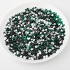 image:imageBeadsland 2880pcs Flat Back Crystal Rhinestones Round Gems for Nail Art and Craft Glue FixAquamarine ABSS102729mmEmerald