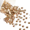 image:imageBeadsland 2880pcs Flat Back Crystal Rhinestones Round Gems for Nail Art and Craft Glue FixAquamarine ABSS102729mmGolden Shadow