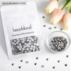 image:imageBeadsland 2880pcs Flat Back Crystal Rhinestones Round Gems for Nail Art and Craft Glue FixAquamarine ABSS102729mmHematite