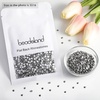 image:imageBeadsland 2880pcs Flat Back Crystal Rhinestones Round Gems for Nail Art and Craft Glue FixAquamarine ABSS102729mmHematite