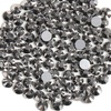 image:imageBeadsland 2880pcs Flat Back Crystal Rhinestones Round Gems for Nail Art and Craft Glue FixAquamarine ABSS102729mmHematite