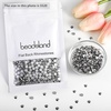 image:imageBeadsland 2880pcs Flat Back Crystal Rhinestones Round Gems for Nail Art and Craft Glue FixAquamarine ABSS102729mmHematite