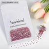 image:imageBeadsland 2880pcs Flat Back Crystal Rhinestones Round Gems for Nail Art and Craft Glue FixAquamarine ABSS102729mmHyacinth Ab
