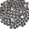 image:imageBeadsland 2880pcs Flat Back Crystal Rhinestones Round Gems for Nail Art and Craft Glue FixAquamarine ABSS102729mmJet Hematite