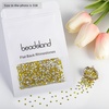 image:imageBeadsland 2880pcs Flat Back Crystal Rhinestones Round Gems for Nail Art and Craft Glue FixAquamarine ABSS102729mmLemon Yellow