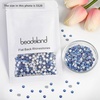 image:imageBeadsland 2880pcs Flat Back Crystal Rhinestones Round Gems for Nail Art and Craft Glue FixAquamarine ABSS102729mmLight Blue