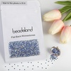 image:imageBeadsland 2880pcs Flat Back Crystal Rhinestones Round Gems for Nail Art and Craft Glue FixAquamarine ABSS102729mmLight Blue