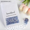 image:imageBeadsland 2880pcs Flat Back Crystal Rhinestones Round Gems for Nail Art and Craft Glue FixAquamarine ABSS102729mmLight Blue