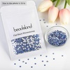 image:imageBeadsland 2880pcs Flat Back Crystal Rhinestones Round Gems for Nail Art and Craft Glue FixAquamarine ABSS102729mmLight Blue