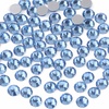 image:imageBeadsland 2880pcs Flat Back Crystal Rhinestones Round Gems for Nail Art and Craft Glue FixAquamarine ABSS102729mmLight Blue