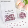 image:imageBeadsland 2880pcs Flat Back Crystal Rhinestones Round Gems for Nail Art and Craft Glue FixAquamarine ABSS102729mmLight Pink
