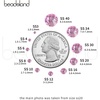 image:imageBeadsland 2880pcs Flat Back Crystal Rhinestones Round Gems for Nail Art and Craft Glue FixAquamarine ABSS102729mmLight Pink