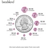 image:imageBeadsland 2880pcs Flat Back Crystal Rhinestones Round Gems for Nail Art and Craft Glue FixAquamarine ABSS102729mmLight Pink