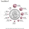 image:imageBeadsland 2880pcs Flat Back Crystal Rhinestones Round Gems for Nail Art and Craft Glue FixAquamarine ABSS102729mmLight Purple