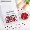image:imageBeadsland 2880pcs Flat Back Crystal Rhinestones Round Gems for Nail Art and Craft Glue FixAquamarine ABSS102729mmLight Siam
