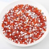 image:imageBeadsland 2880pcs Flat Back Crystal Rhinestones Round Gems for Nail Art and Craft Glue FixAquamarine ABSS102729mmOrange