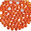image:imageBeadsland 2880pcs Flat Back Crystal Rhinestones Round Gems for Nail Art and Craft Glue FixAquamarine ABSS102729mmOrange