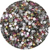 image:imageBeadsland 2880pcs Flat Back Crystal Rhinestones Round Gems for Nail Art and Craft Glue FixAquamarine ABSS102729mmRainbow