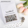 image:imageBeadsland 2880pcs Flat Back Crystal Rhinestones Round Gems for Nail Art and Craft Glue FixAquamarine ABSS102729mmRainbow