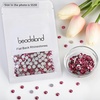 image:imageBeadsland 2880pcs Flat Back Crystal Rhinestones Round Gems for Nail Art and Craft Glue FixAquamarine ABSS102729mmRose