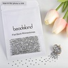 image:imageBeadsland 2880pcs Flat Back Crystal Rhinestones Round Gems for Nail Art and Craft Glue FixAquamarine ABSS102729mmSilver Hematite