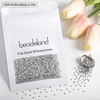 image:imageBeadsland 2880pcs Flat Back Crystal Rhinestones Round Gems for Nail Art and Craft Glue FixAquamarine ABSS102729mmSilver Hematite