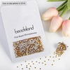 image:imageBeadsland 2880pcs Flat Back Crystal Rhinestones Round Gems for Nail Art and Craft Glue FixAquamarine ABSS102729mmTopaz