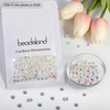 image:imageBeadsland 2880pcs Flat Back Crystal Rhinestones Round Gems for Nail Art and Craft Glue FixAquamarine ABSS102729mmTransparent Ab