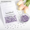 image:imageBeadsland 2880pcs Flat Back Crystal Rhinestones Round Gems for Nail Art and Craft Glue FixAquamarine ABSS102729mmViolet