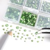 image:imageBeadsland 4300pcs Flatback RhinestonesOrange Rhinestone Nail Gems Round Crystal Rhinestones for CraftsMixed 6 Sizes with Picking Tweezers and Wax Pencil Kit SS6SS20HyacinthOrangeLight Green