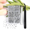 image:imageBeadsland 4300pcs Flatback RhinestonesOrange Rhinestone Nail Gems Round Crystal Rhinestones for CraftsMixed 6 Sizes with Picking Tweezers and Wax Pencil Kit SS6SS20HyacinthOrangeSilver Hematite