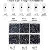 image:imageBeadsland 4300pcs Flatback RhinestonesOrange Rhinestone Nail Gems Round Crystal Rhinestones for CraftsMixed 6 Sizes with Picking Tweezers and Wax Pencil Kit SS6SS20HyacinthOrangeMontana
