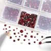 image:imageBeadsland 4300pcs Flatback RhinestonesOrange Rhinestone Nail Gems Round Crystal Rhinestones for CraftsMixed 6 Sizes with Picking Tweezers and Wax Pencil Kit SS6SS20HyacinthOrangeDark Siam