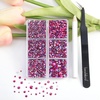 image:imageBeadsland 4300pcs Flatback RhinestonesOrange Rhinestone Nail Gems Round Crystal Rhinestones for CraftsMixed 6 Sizes with Picking Tweezers and Wax Pencil Kit SS6SS20HyacinthOrangeSiam AB