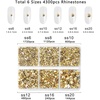 image:imageBeadsland 4300pcs Flatback RhinestonesOrange Rhinestone Nail Gems Round Crystal Rhinestones for CraftsMixed 6 Sizes with Picking Tweezers and Wax Pencil Kit SS6SS20HyacinthOrangeMetal Sunlight