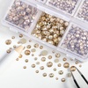 image:imageBeadsland 4300pcs Flatback RhinestonesOrange Rhinestone Nail Gems Round Crystal Rhinestones for CraftsMixed 6 Sizes with Picking Tweezers and Wax Pencil Kit SS6SS20HyacinthOrangeGolden Shadow