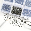 image:imageBeadsland 4300pcs Flatback RhinestonesOrange Rhinestone Nail Gems Round Crystal Rhinestones for CraftsMixed 6 Sizes with Picking Tweezers and Wax Pencil Kit SS6SS20HyacinthOrangeBlack Diamond