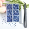 image:imageBeadsland 4300pcs Flatback RhinestonesOrange Rhinestone Nail Gems Round Crystal Rhinestones for CraftsMixed 6 Sizes with Picking Tweezers and Wax Pencil Kit SS6SS20HyacinthOrangeLight Sapphire