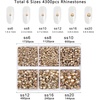 image:imageBeadsland 4300pcs Flatback RhinestonesOrange Rhinestone Nail Gems Round Crystal Rhinestones for CraftsMixed 6 Sizes with Picking Tweezers and Wax Pencil Kit SS6SS20HyacinthOrangeGolden Shadow