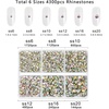 image:imageBeadsland 4300pcs Flatback RhinestonesOrange Rhinestone Nail Gems Round Crystal Rhinestones for CraftsMixed 6 Sizes with Picking Tweezers and Wax Pencil Kit SS6SS20HyacinthOrangeCrystalAB