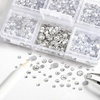 image:imageBeadsland 4300pcs Flatback RhinestonesOrange Rhinestone Nail Gems Round Crystal Rhinestones for CraftsMixed 6 Sizes with Picking Tweezers and Wax Pencil Kit SS6SS20HyacinthOrangeCrystal