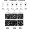 image:imageBeadsland 4300pcs Flatback RhinestonesOrange Rhinestone Nail Gems Round Crystal Rhinestones for CraftsMixed 6 Sizes with Picking Tweezers and Wax Pencil Kit SS6SS20HyacinthOrangeJet Black