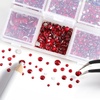 image:imageBeadsland 4300pcs Flatback RhinestonesOrange Rhinestone Nail Gems Round Crystal Rhinestones for CraftsMixed 6 Sizes with Picking Tweezers and Wax Pencil Kit SS6SS20HyacinthOrangeSiam