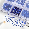 image:imageBeadsland 4300pcs Flatback RhinestonesOrange Rhinestone Nail Gems Round Crystal Rhinestones for CraftsMixed 6 Sizes with Picking Tweezers and Wax Pencil Kit SS6SS20HyacinthOrangeSapphire