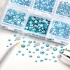 image:imageBeadsland 4300pcs Flatback RhinestonesOrange Rhinestone Nail Gems Round Crystal Rhinestones for CraftsMixed 6 Sizes with Picking Tweezers and Wax Pencil Kit SS6SS20HyacinthOrangeAquamarine