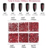 image:imageBeadsland 7200pcs Flatback RhinestonesSilver Rhinestone Nail Gems Round Crystal Rhinestones for CraftsMixed 6 Sizes with Wax Pencil Kit SS3SS10Silver HematiteSiam