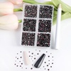 image:imageBeadsland 7200pcs Flatback RhinestonesSilver Rhinestone Nail Gems Round Crystal Rhinestones for CraftsMixed 6 Sizes with Wax Pencil Kit SS3SS10Silver HematiteAmethyst