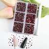 image:imageBeadsland 7200pcs Flatback RhinestonesSilver Rhinestone Nail Gems Round Crystal Rhinestones for CraftsMixed 6 Sizes with Wax Pencil Kit SS3SS10Silver HematiteDark Siam